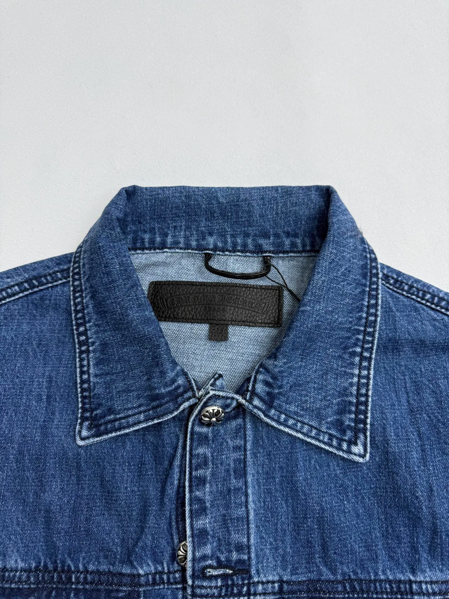 P550 Chrome Hearts washed denim denim jacket S/M/L/XL